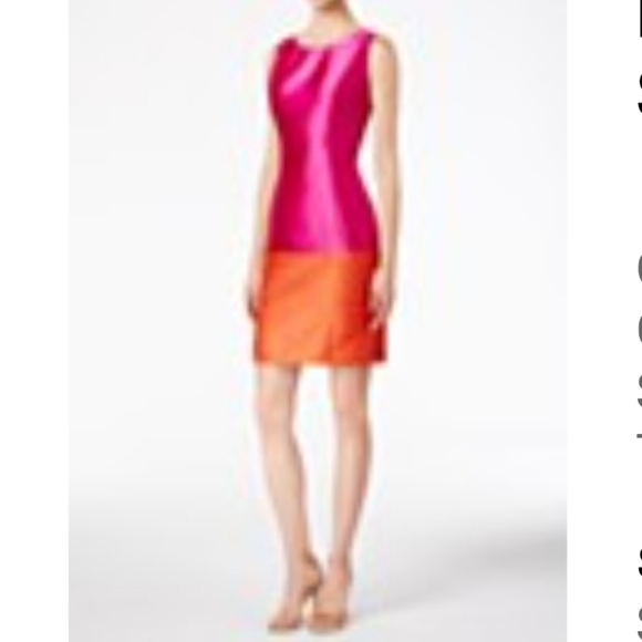 B Michael America Satin Color Block Dress - Picture 3 of 17